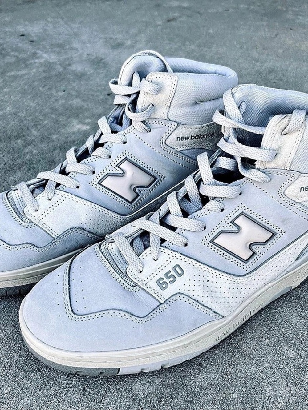 New Balance 650R High Top Sneakers light aluminum men’s 13